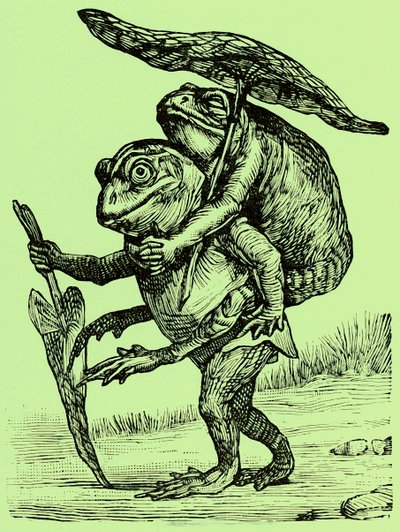 A kind husband, illustration from Coles Funny Picture Book by English School