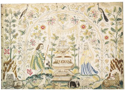 A Needlework Picture, Early to Mid 17th Century by English School