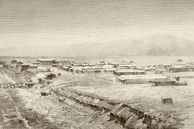 A Nineteenth Century Overall View of Mejillones, Chile by English School