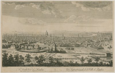 North View of London from Pentonville Hill by English School