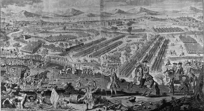 A perspective view of the glorious Battle of Drunmossie Moor on 16th April 1746 by English School