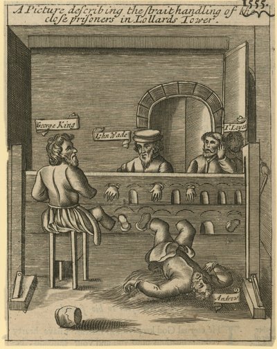 A Picture Describing the Strait Handling of the Close Prisoners in Lollards Tower by English School