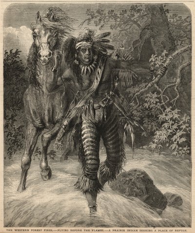 A Prairie Indian Seeking a Place of Refuge by English School