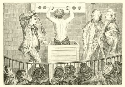 A Public Whipping in the London Sessions House Yard by English School