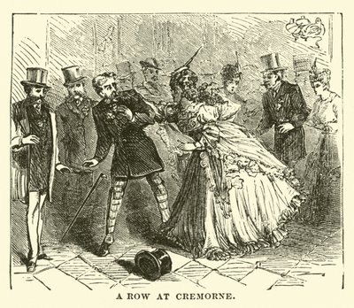 A Row at Cremorne by English School