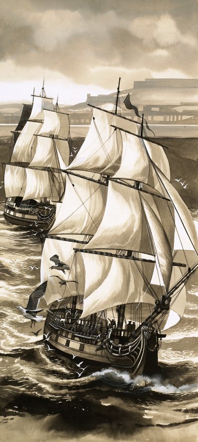 A Salute of Guns Accompanied Jean de La Perouse