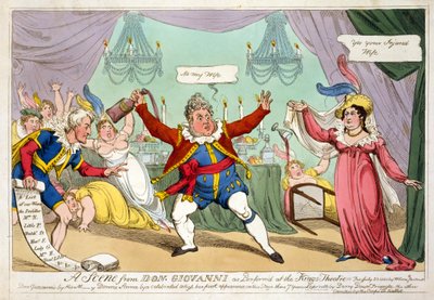 A Scene from Don Giovanni as Performed at the Kings Theatre by English School
