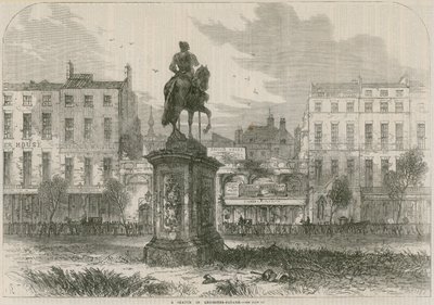A sketch in Leicester Square, London by English School