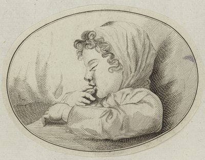 A Sleeping Child by English School