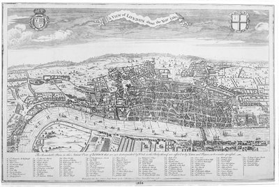 A view of London about the year 1560 by English School