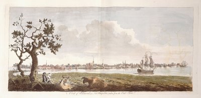 A view of Portsmouth, in New Hampshire, taken from the East Shore by English School