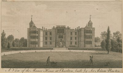 A View of the Manor House at Charlton, Built by Sir Adam Newton by English School