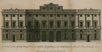 A view of the back front of the Royal Academy by English School