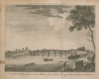 A View of the New Bridge Over the Thames by English School