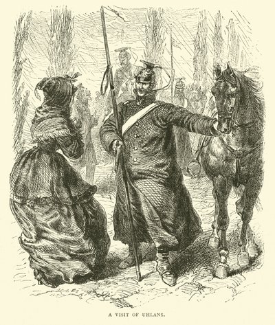 A Visit of Uhlans, March 1871 by English School