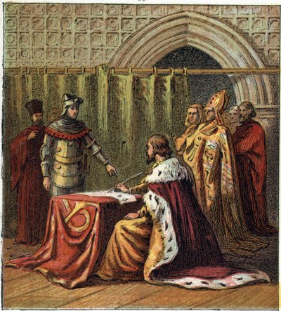 Abdication of King Richard II of England in 1399 in favour of his cousin Henry (Henry IV of England) by English School