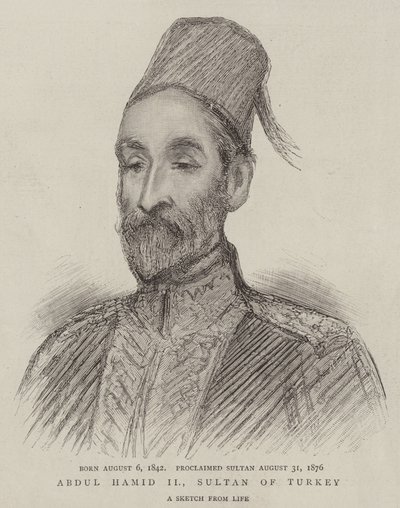 Abdul Hamid II, Sultan of Turkey by English School