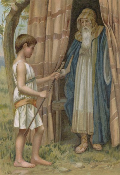 Abraham and Isaac by English School