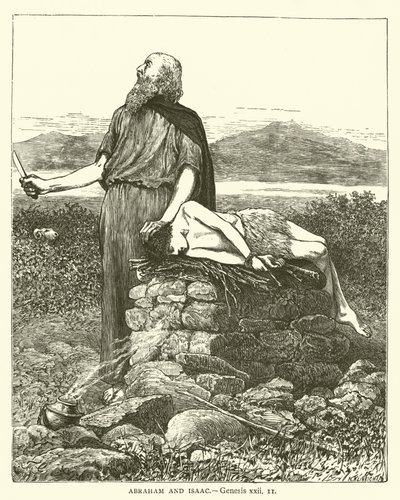 Abraham and Isaac, Genesis, xxii by English School