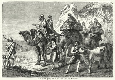 Abraham Going Forth to the Land of Canaan by English School