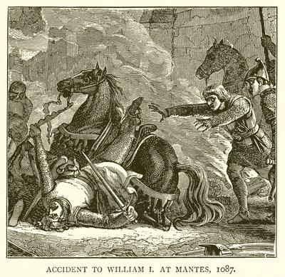 Accident to William I at Mantes, 1087 by English School