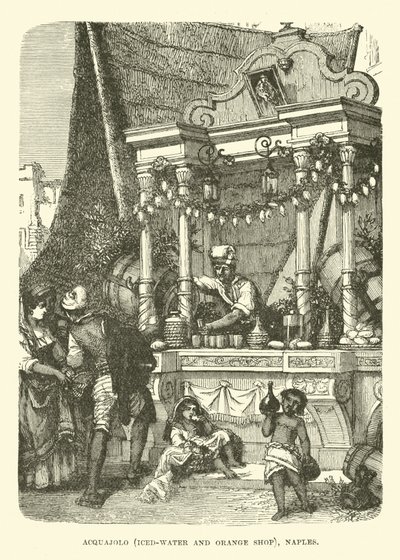 Acquajolo, iced-water and orange shop, Naples by English School