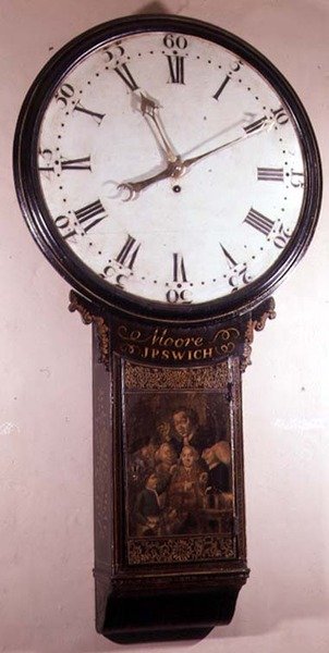 Act of Parliament clock, by Thomas Moore, Ipswich, mid 18th century by English School