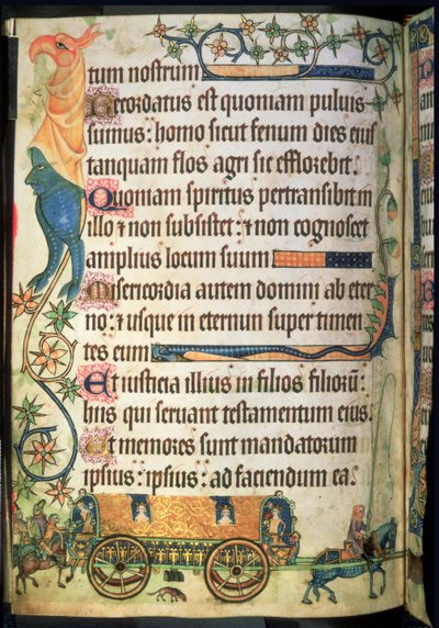 Psalm 102: Travelling coach for royal ladies, from the 