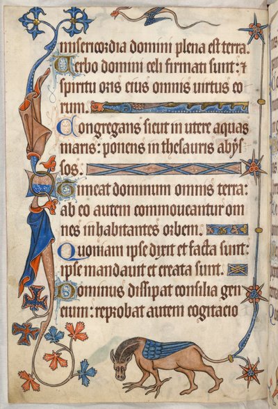 Psalm 32, winged horse, from 