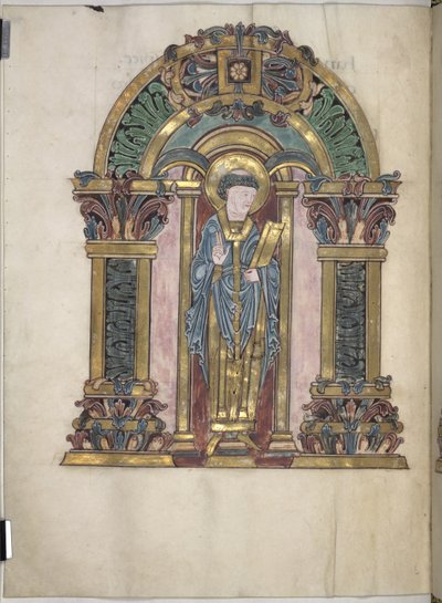 St Swithun, Benedictional of St Aethelwold, 971-984 by English School