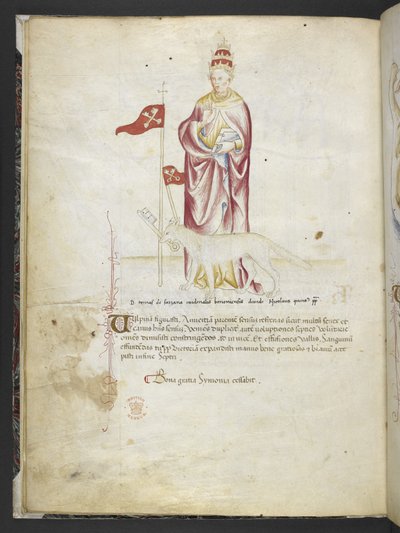 Joachimi Abbatis de Curatio, et Anselmi, Episcopi Marsicani, Vaticinia xxx de Pontificibus Romanis; scil., a Nicolao III. ad Innocentium VIII, c.1500 by English School