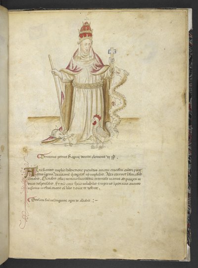 Joachimi Abbatis de Curatio, et Anselmi, Episcopi Marsicani, Vaticinia xxx de Pontificibus Romanis; scil., a Nicolao III. ad Innocentium VIII by English School