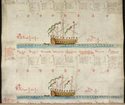 The galleass The Antelop and The Tegar, from 