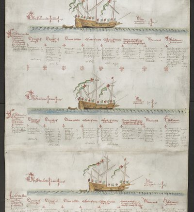 The galleass The Unicorn, and The Swallow, from 