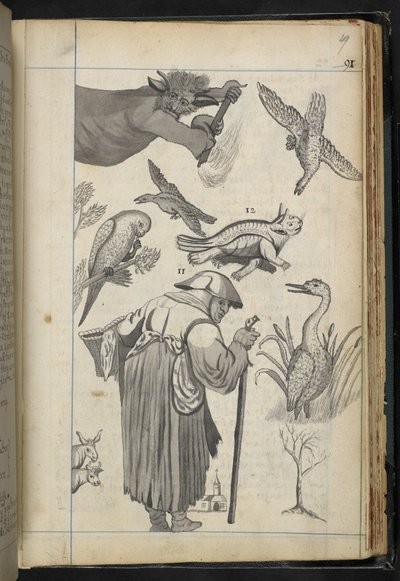 Illustration from A discourse of Witchcraft as it was acted in the Family of Mr. Edward Fairfax of Fuystone by English School