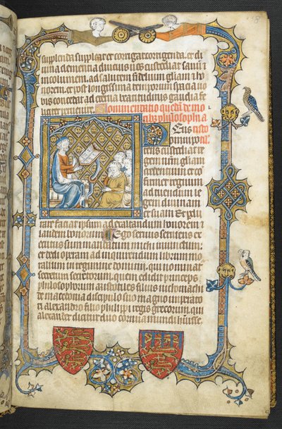 Aristotle teaching, from 