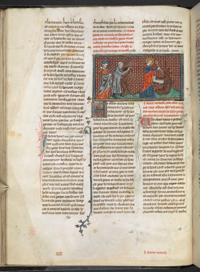 Theophilus, the Devil and the Virgin Mary by English School