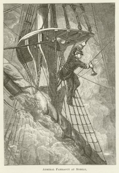 Admiral Farragut at Mobile by English School