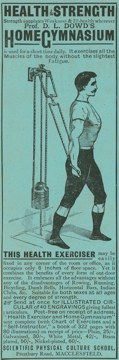 Advert for Professor D. L. Dowd