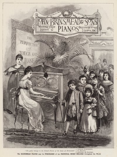 Advertisement, Brinsmead Pianos by English School