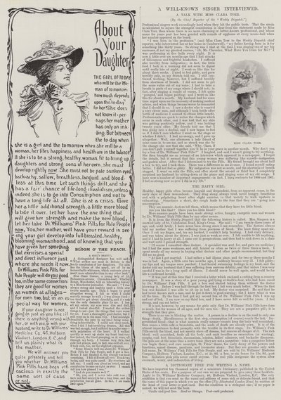 Advertisement, Dr Williams