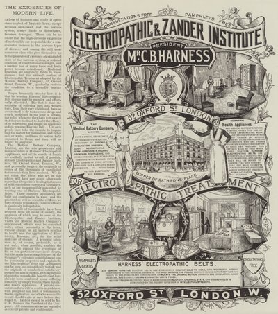 Advertisement, The Medical Battery Company by English School