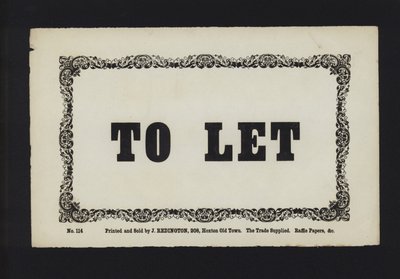 Advertisement: To Let by English School