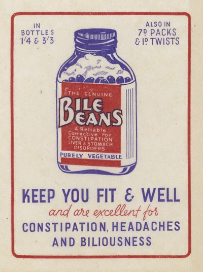 Advertisement for Bile Beans by English School