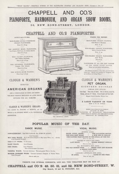 Advertisement for Chappell and Co