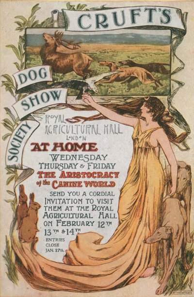Advertisement for Crufts Dog Show by English School