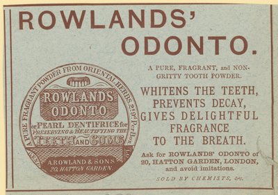 Advertisement for Rowland