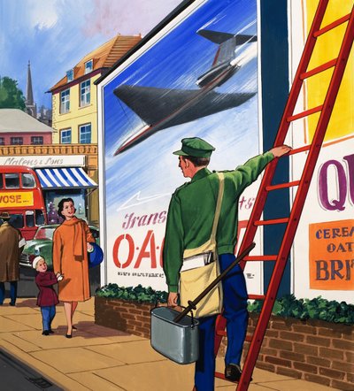 Advertising Bill Poster by English School