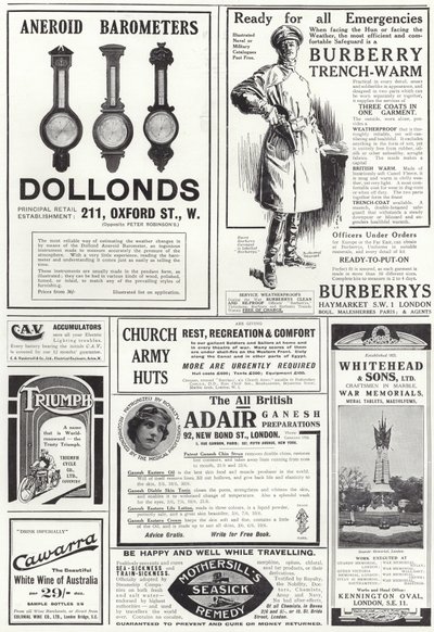 Advertising spread from The Sphere by English School