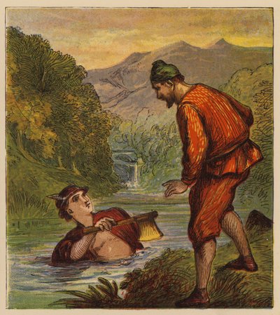 Aesop’s Fables: Mercury and the Woodman by English School